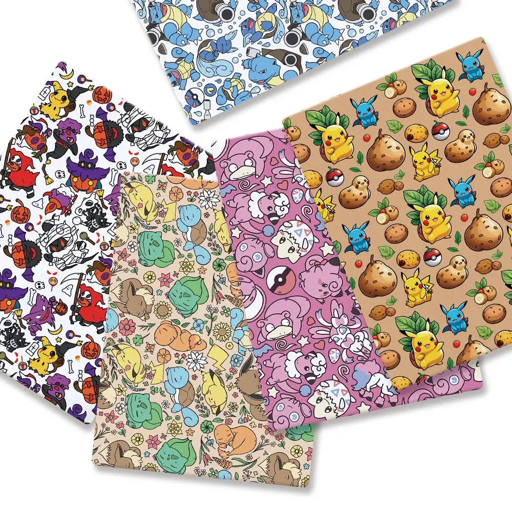Baby Clothing Japan - Pokemon Cartoon Fabric140*50cm Handgemaakte Naaien Patchwork