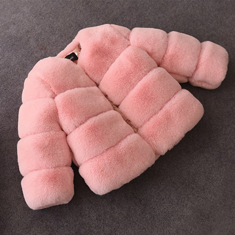 Baby Clothing Zipper - Baby Meisjes Faux Bontjas Winter Kinderen