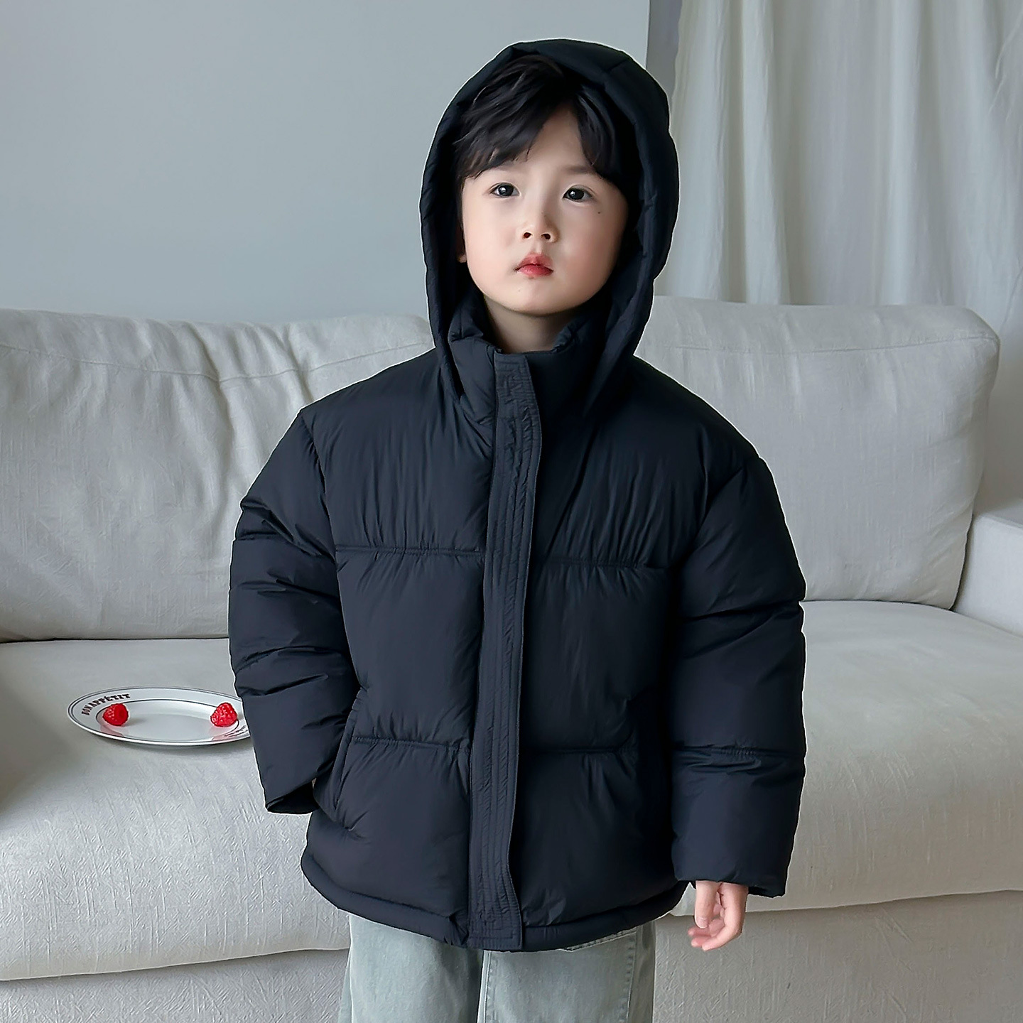 Kinderkleding van katoen, wint - Baby Clothing Zipper recensie en prijs